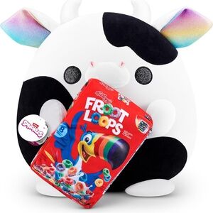 ZURU Snackles Froot Loops Cow Daisy 14" Plush Super Soft Stuffed Animal New